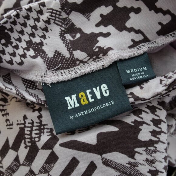 NWT Anthropologie Maeve Lilac Purple Print Turtleneck Sz M - Picture 4 of 7